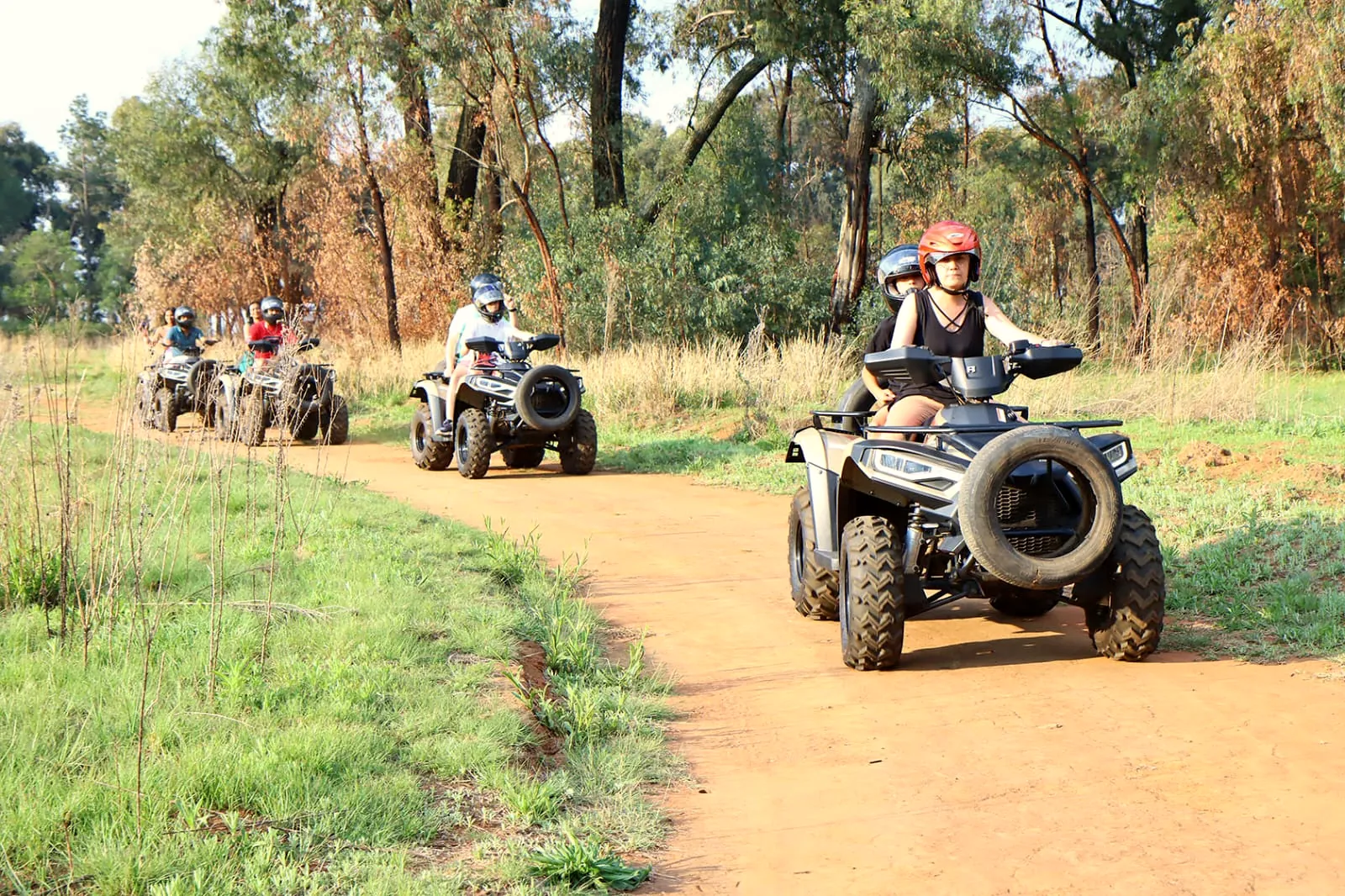 Quads on a bush path