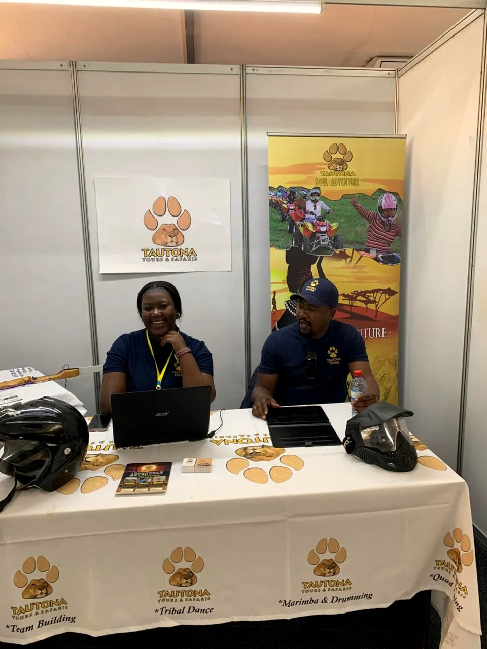 Tautona at a tourism trade show